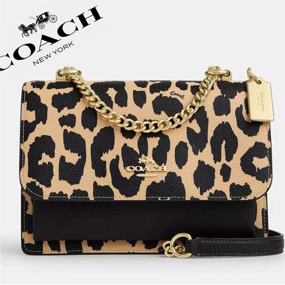 Coach Klare Crossbody in Leopard NEW